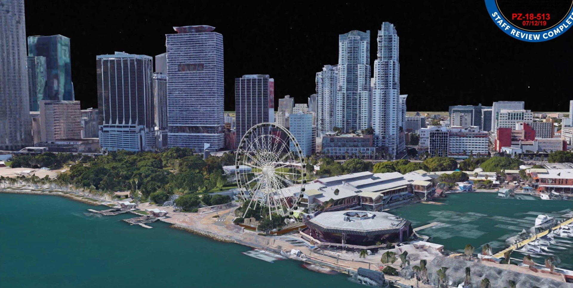 ‘ICONIC’ FERRIS WHEEL started CONSTRUCTION in downtown Miami