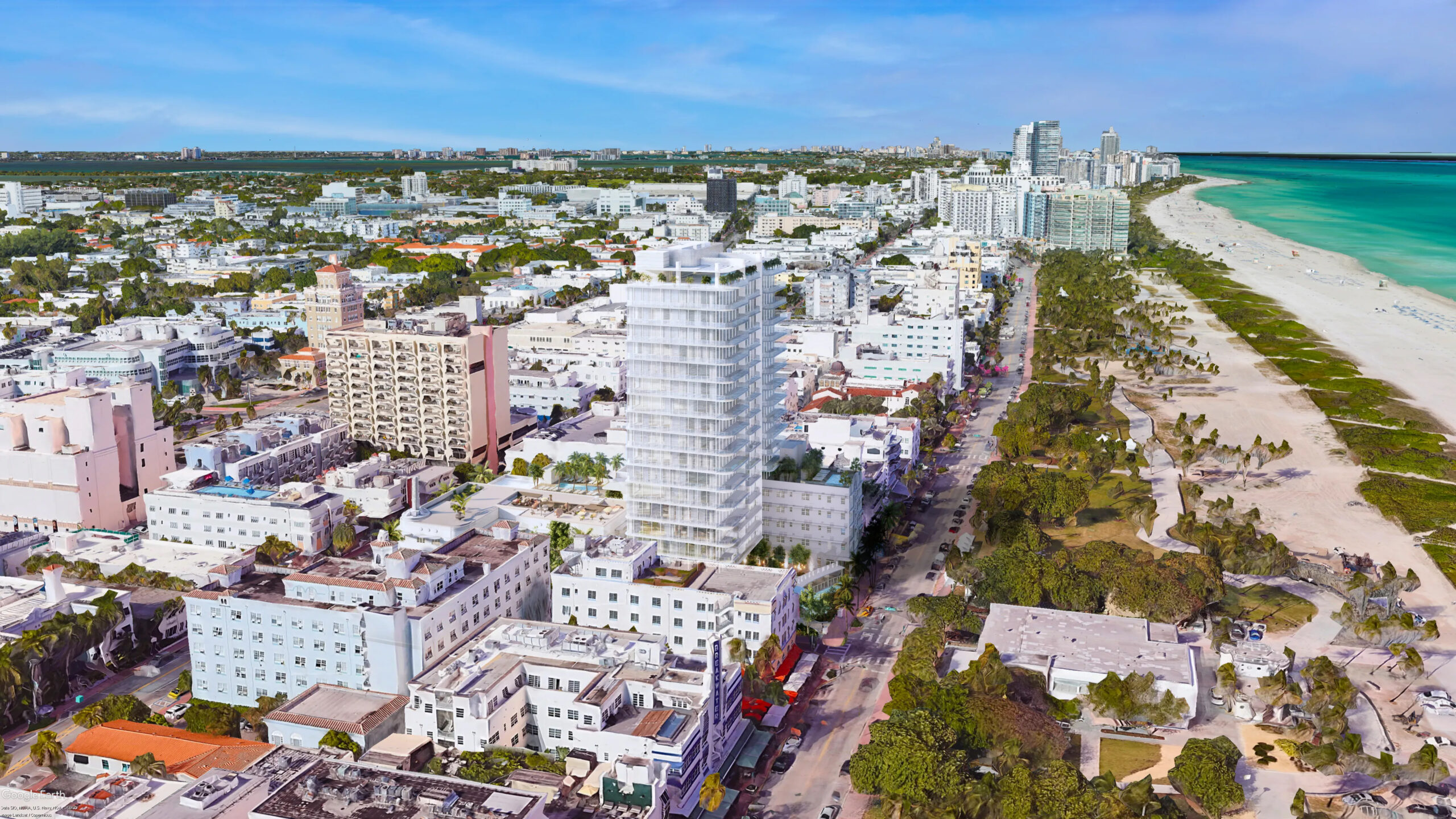 Owner of the Clevelander Files Official Plans for an 18-Story Tower on Ocean Drive