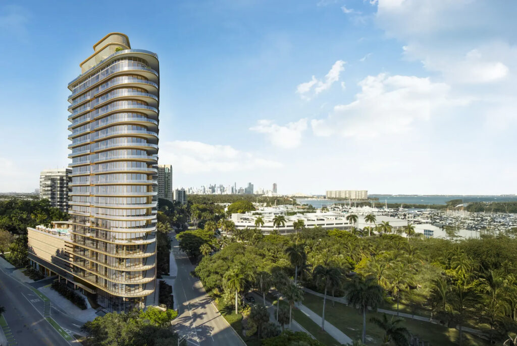 Rendering of Four Seasons Private Residences Coconut Grove luxury tower