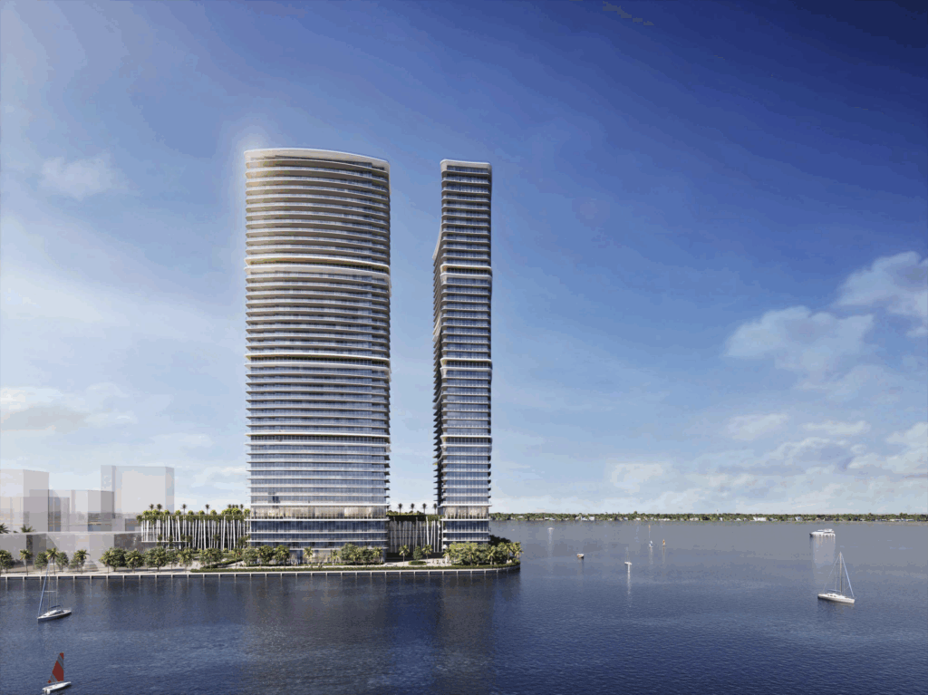 Rendering of North Bay Village Towers by Related and Macklowe
